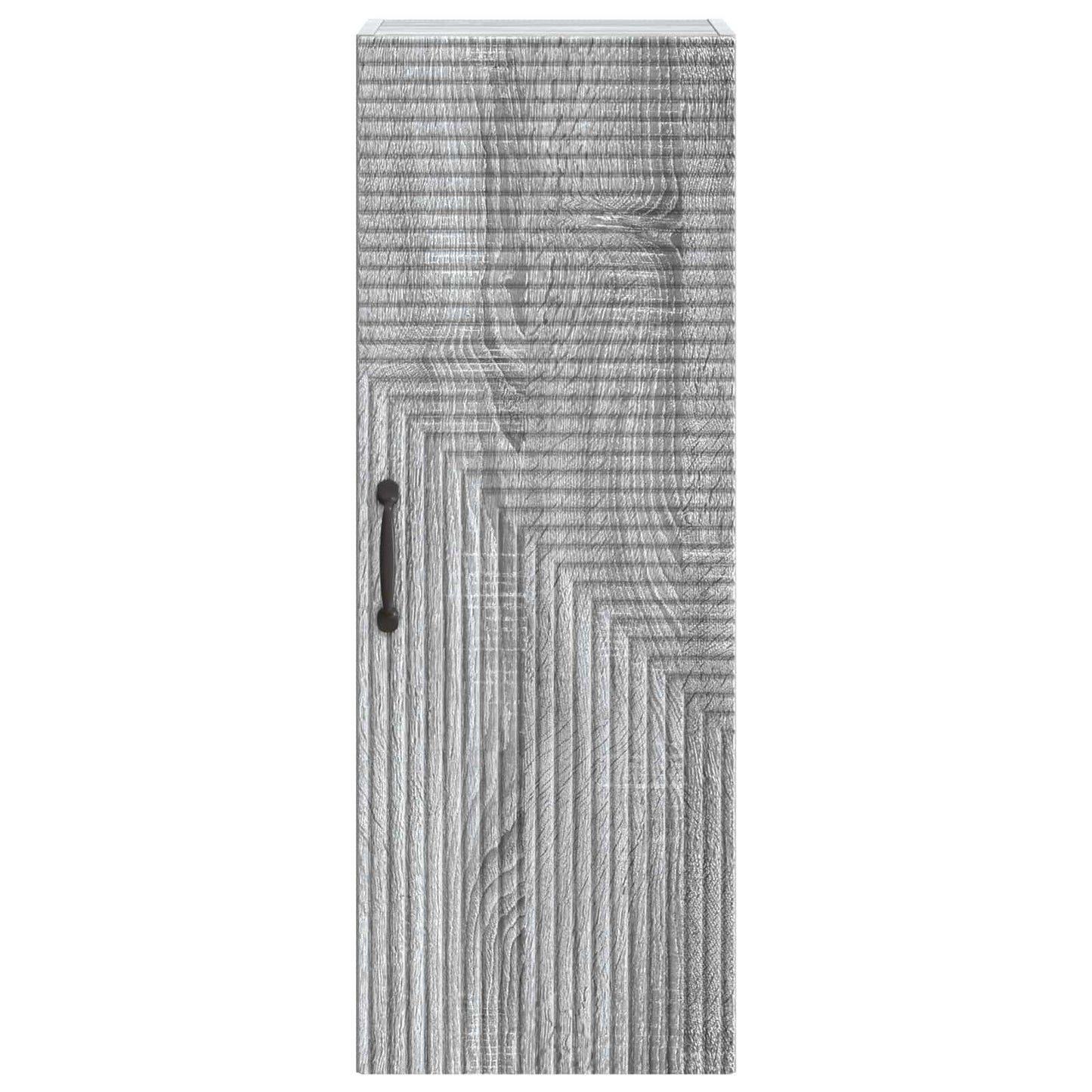 vidaXL Wall-Mounted Cabinet Grey Sonoma 33 x 34.5 x 90 cm