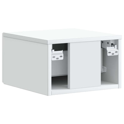 vidaXL Wall-Mounted Bedside Cabinet 2 pcs White 34.5 x 33 x 20 cm