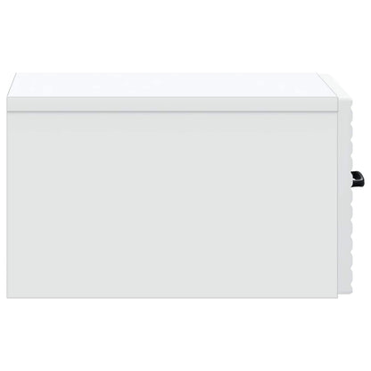 vidaXL Wall-Mounted Bedside Cabinet 2 pcs White 34.5 x 33 x 20 cm