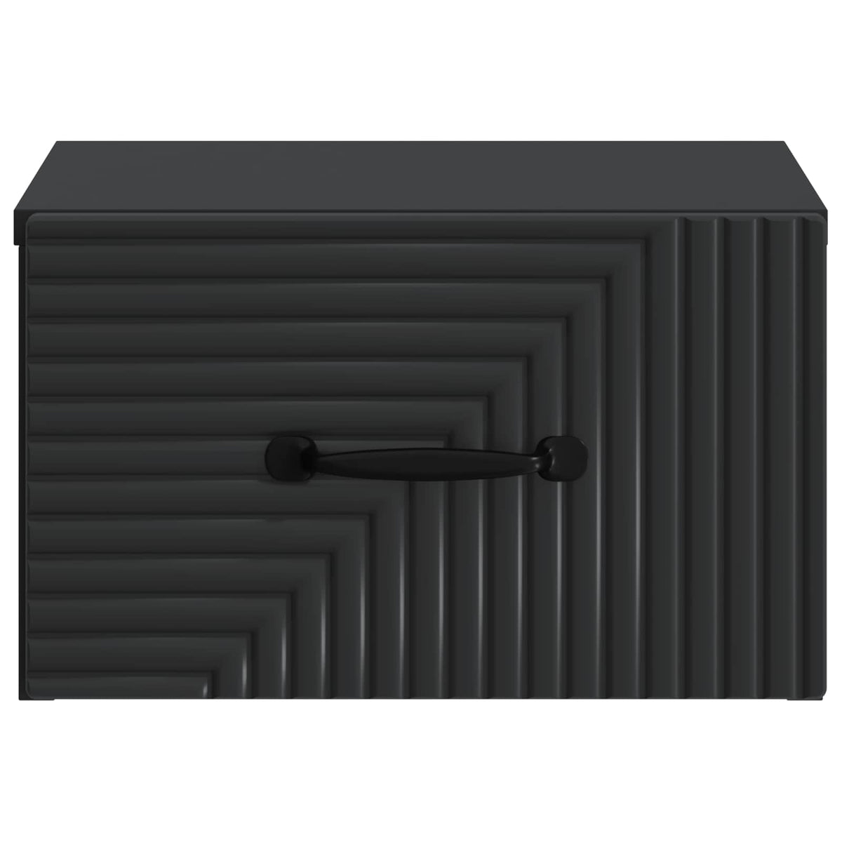 vidaXL Wall-Mounted Bedside Cabinet Black 34.5 x 33 x 20 cm