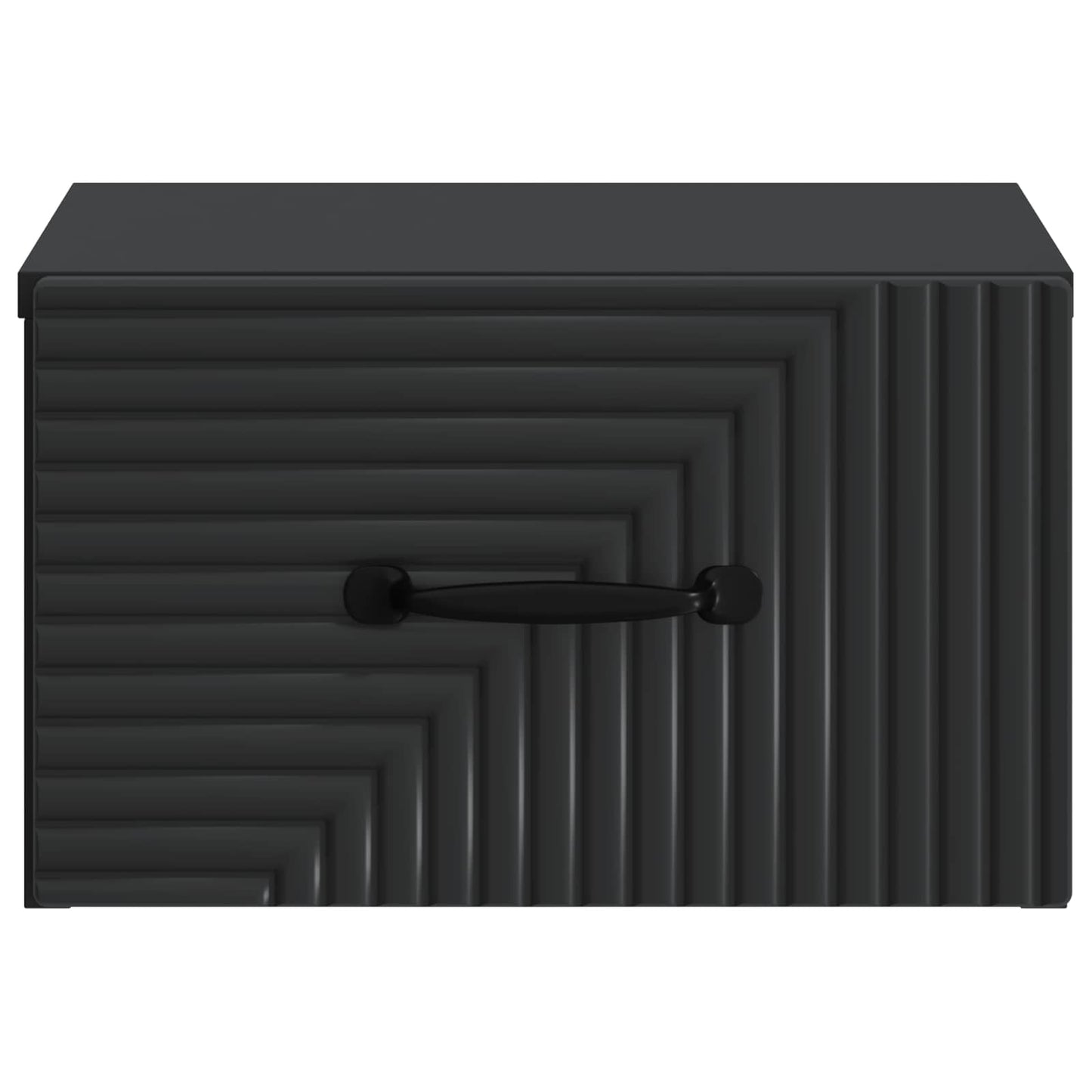 vidaXL Wall-Mounted Bedside Cabinet 2 pcs Black 34.5 x 33 x 20 cm