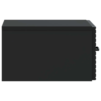 vidaXL Wall-Mounted Bedside Cabinet 2 pcs Black 34.5 x 33 x 20 cm