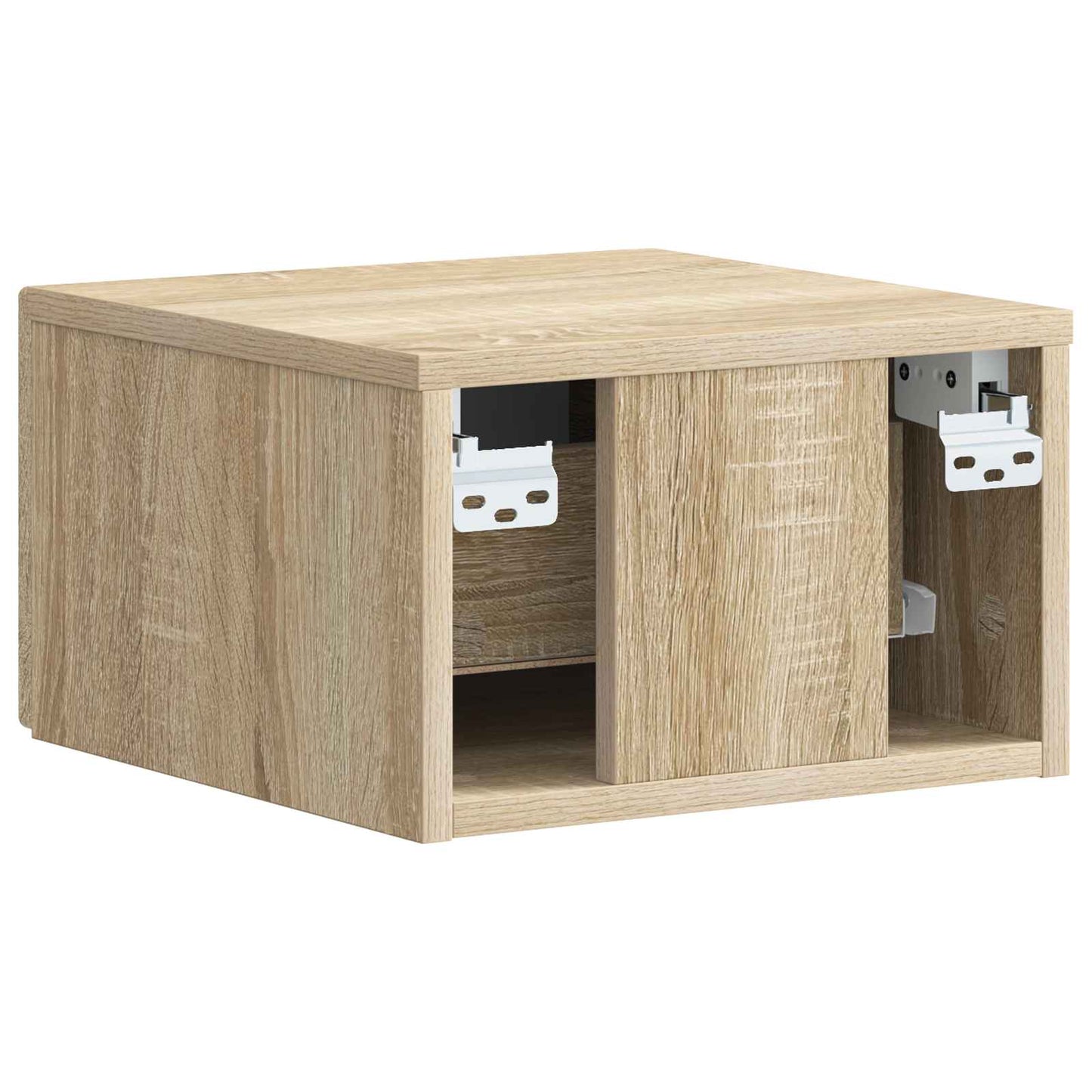 vidaXL Wall-Mounted Bedside Cabinet Sonoma Oak 34.5 x 33 x 20 cm