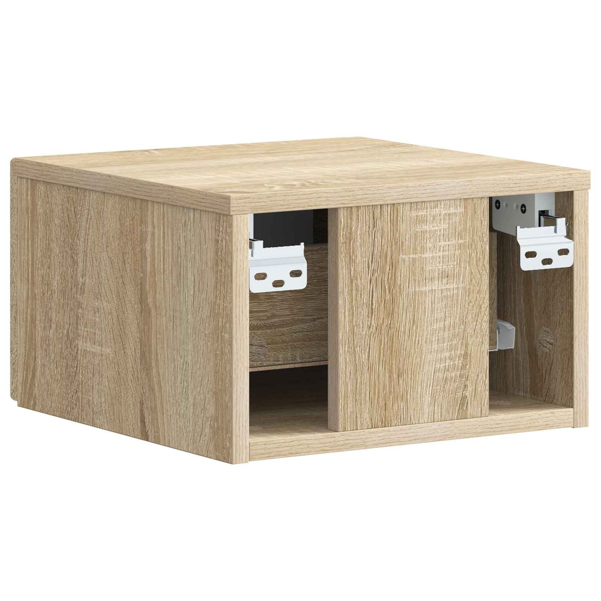 vidaXL Wall-Mounted Bedside Cabinet Sonoma Oak 34.5 x 33 x 20 cm