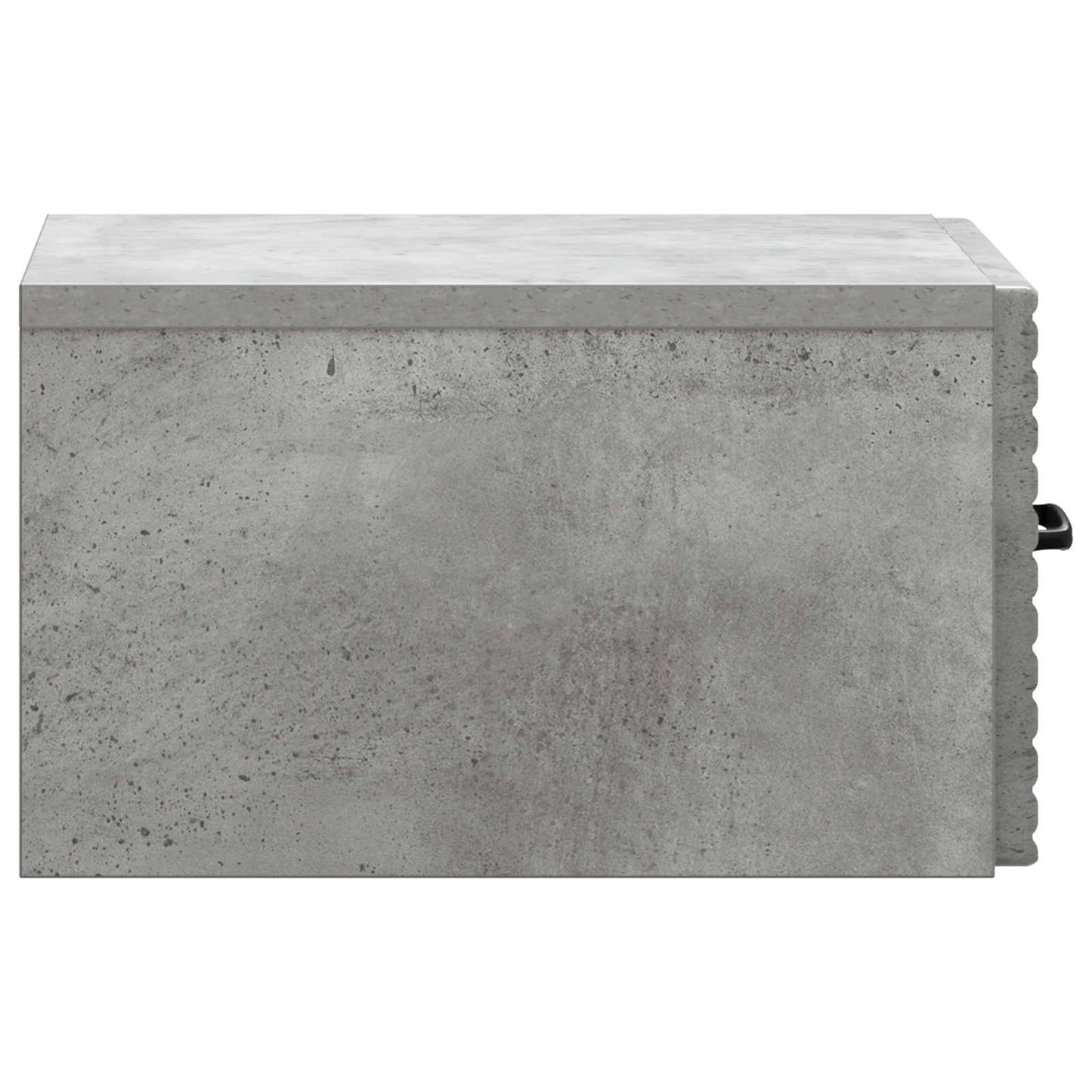vidaXL Wall-Mounted Bedside Cabinet with Drawer 2 pcs Concrete Grey