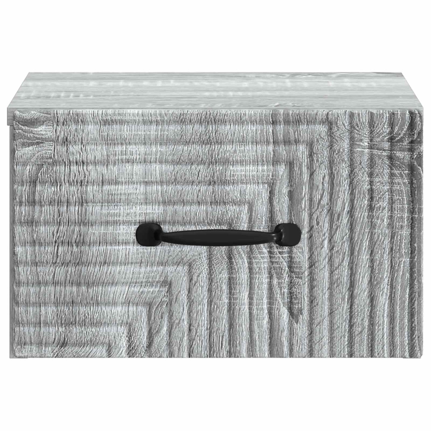 vidaXL Wall-Mounted Bedside Cabinet Grey Sonoma 34.5 x 33 x 20 cm