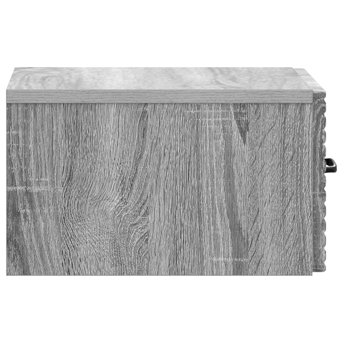 vidaXL Wall-Mounted Bedside Cabinet Grey Sonoma 34.5 x 33 x 20 cm