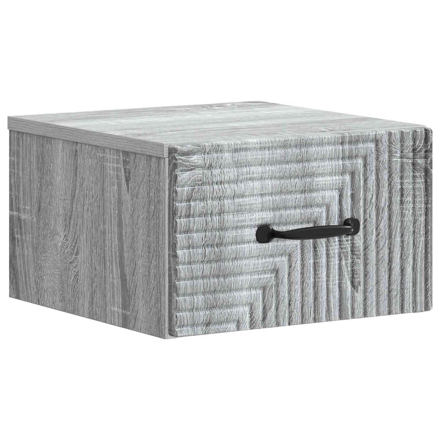 vidaXL Wall-Mounted Bedside Cabinet 2 pcs Grey Sonoma Engineered Wood