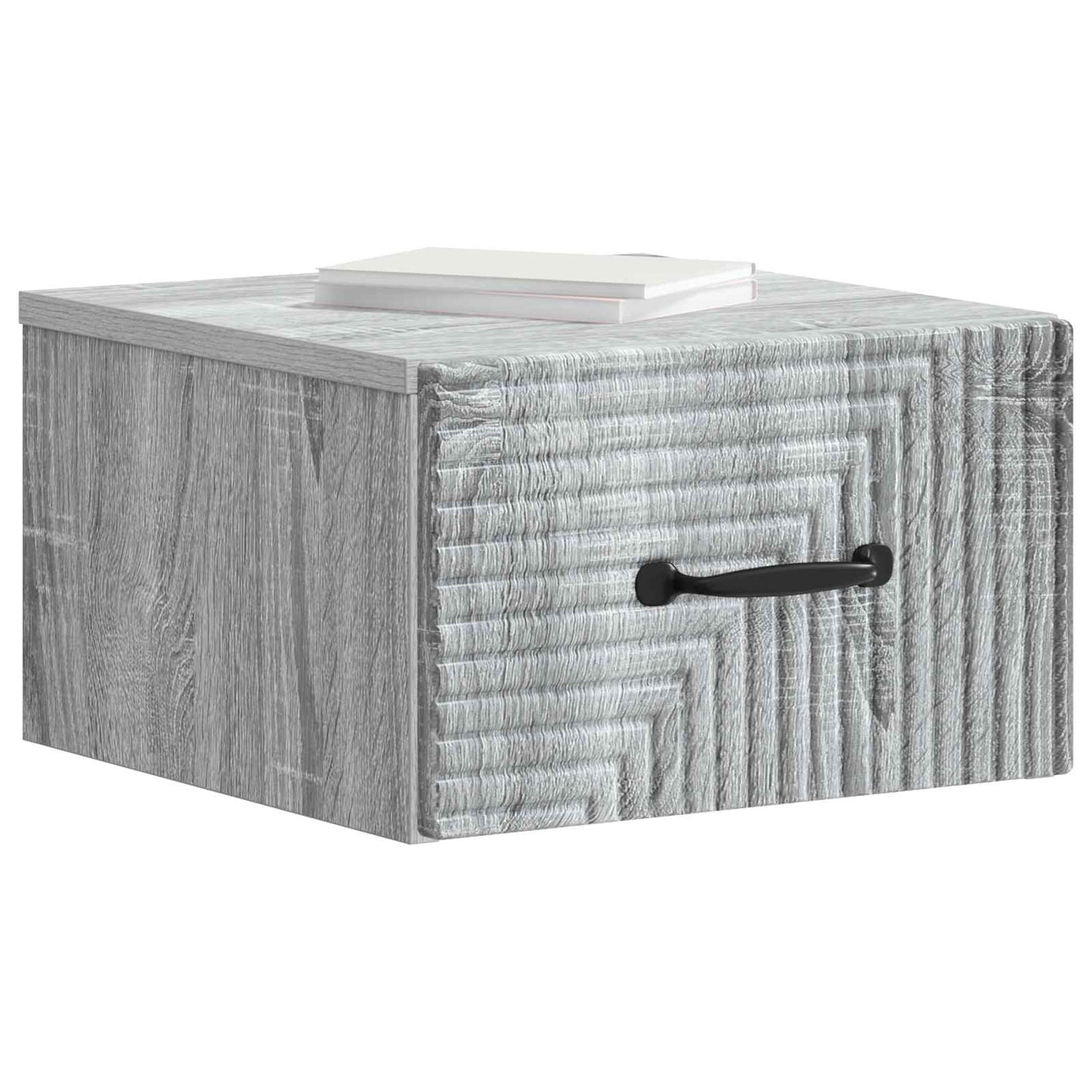 vidaXL Wall-Mounted Bedside Cabinet 2 pcs Grey Sonoma Engineered Wood