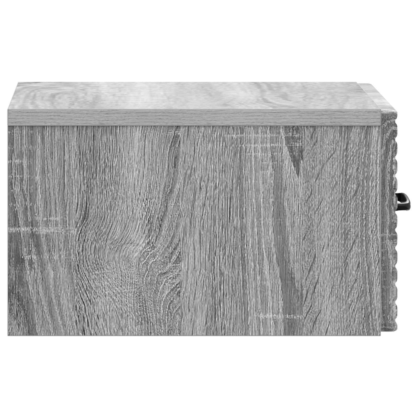 vidaXL Wall-Mounted Bedside Cabinet 2 pcs Grey Sonoma Engineered Wood