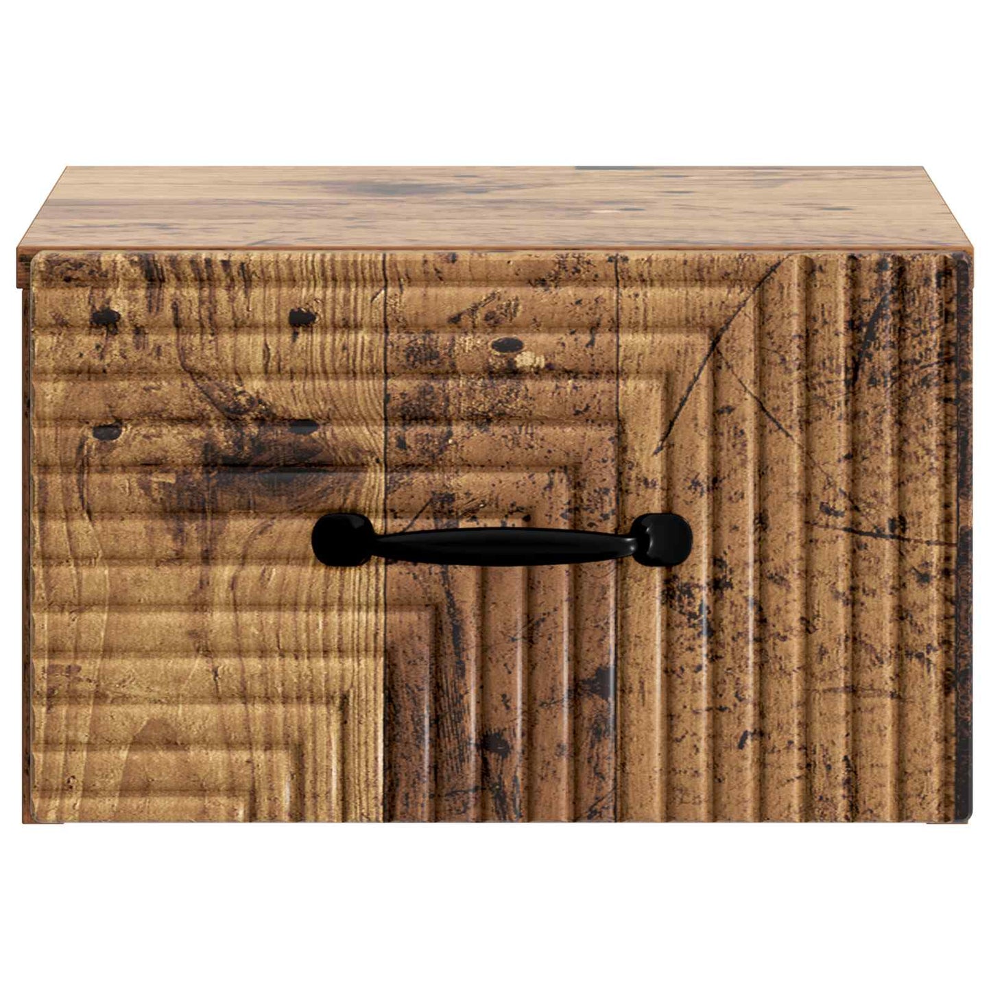 vidaXL Wall-Mounted Bedside Cabinet 2 pcs Old Wood 34.5 x 33 x 20 cm