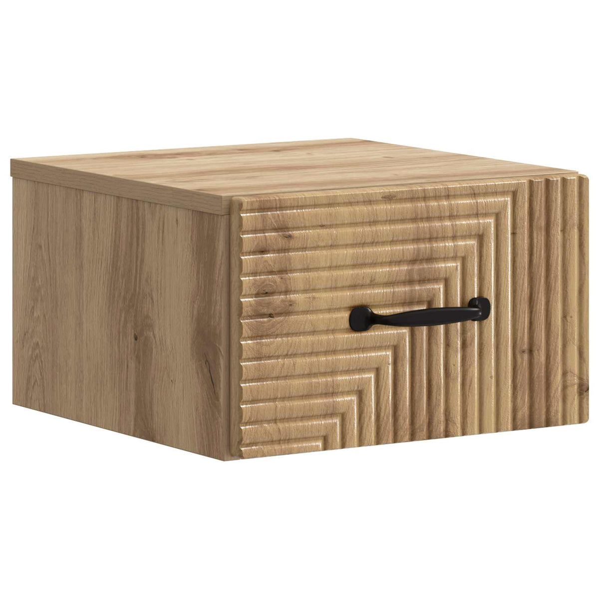 vidaXL Wall-Mounted Bedside Cabinet Artisan Oak 34.5 x 33 x 20 cm