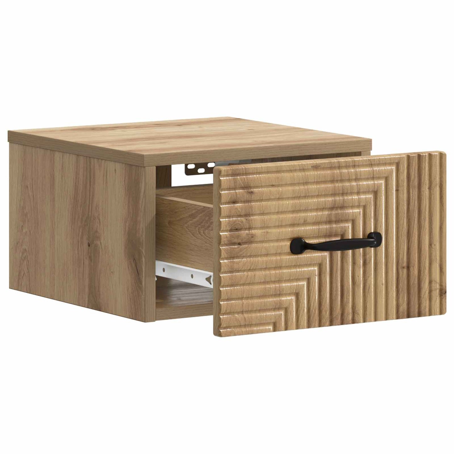 vidaXL Wall-Mounted Bedside Cabinet Artisan Oak 34.5 x 33 x 20 cm