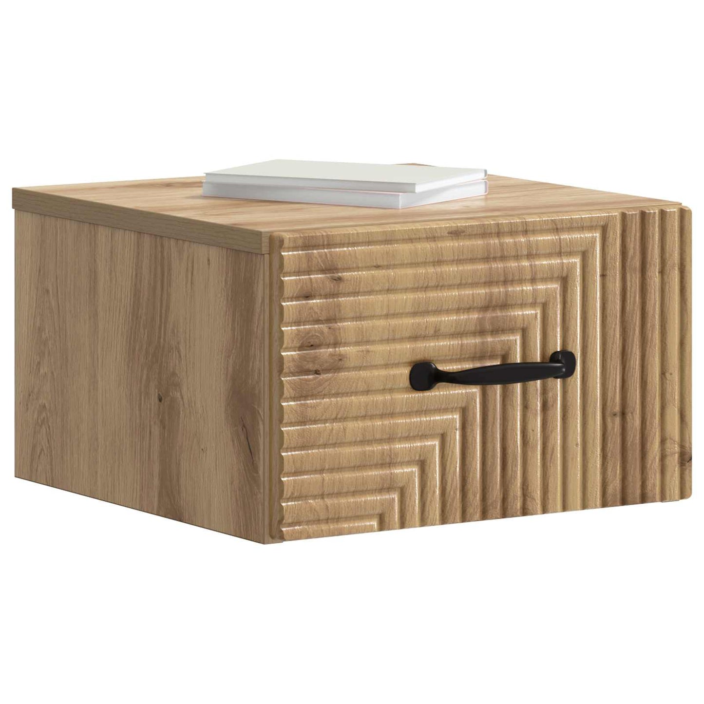 vidaXL Wall-Mounted Bedside Cabinet Artisan Oak 34.5 x 33 x 20 cm