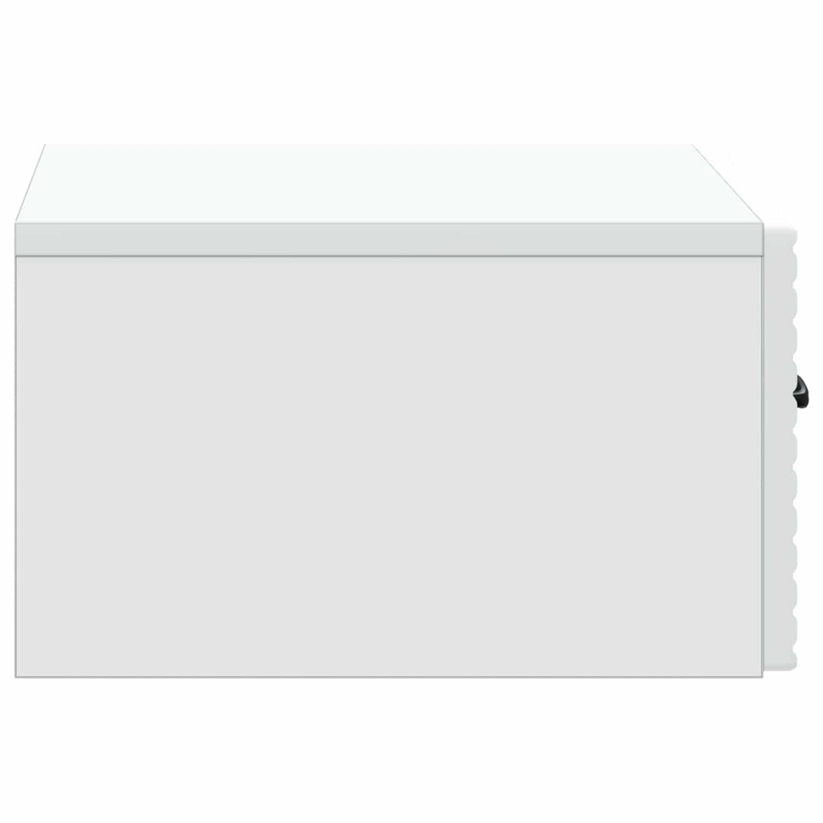 vidaXL Wall-Mounted Bedside Cabinet White 49 x 34.5 x 20 cm