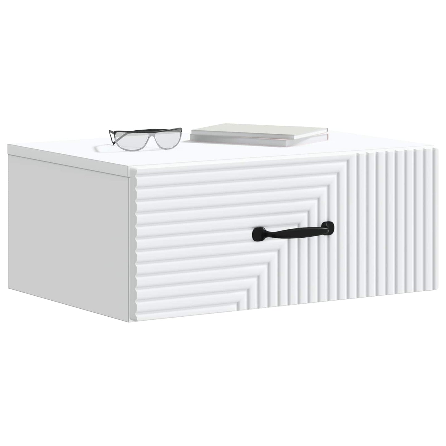vidaXL Wall-Mounted Bedside Cabinet 2 pcs White 49 x 34.5 x 20 cm