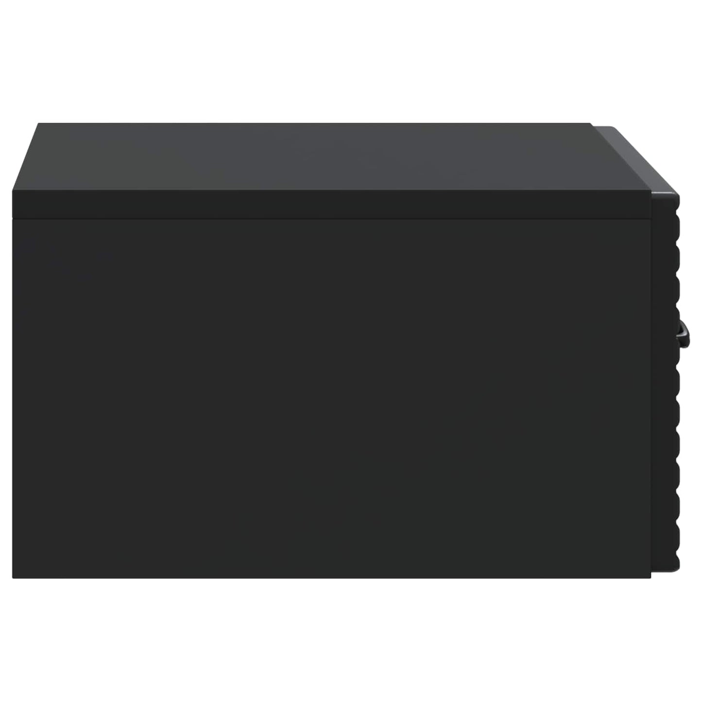 vidaXL Wall-Mounted Bedside Cabinet 2 pcs Black 49 x 34.5 x 20 cm