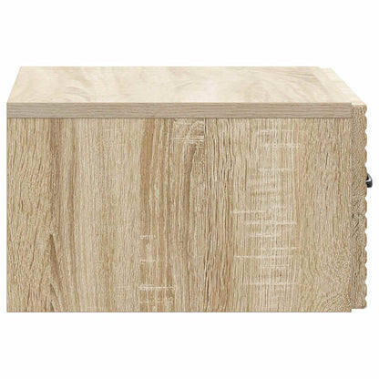 vidaXL Wall-Mounted Bedside Cabinet Sonoma Oak 49 x 34.5 x 20 cm