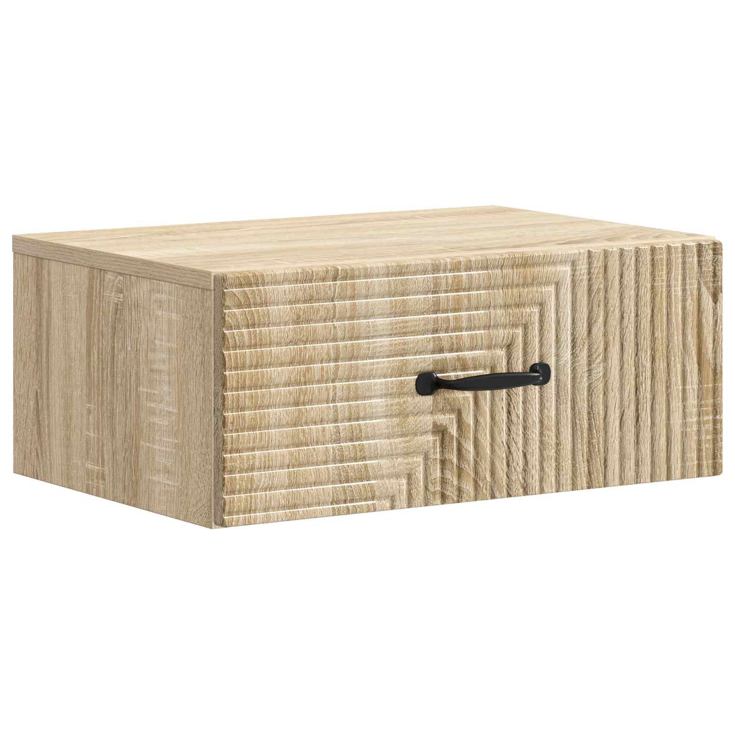vidaXL Wall-Mounted Bedside Cabinet 2 pcs Sonoma Oak 49 x 34.5 x 20 cm