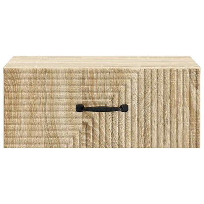 vidaXL Wall-Mounted Bedside Cabinet 2 pcs Sonoma Oak 49 x 34.5 x 20 cm