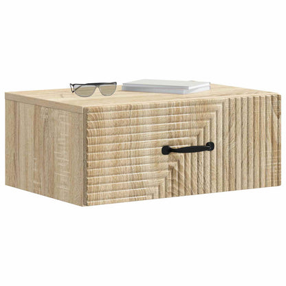 vidaXL Wall-Mounted Bedside Cabinet 2 pcs Sonoma Oak 49 x 34.5 x 20 cm