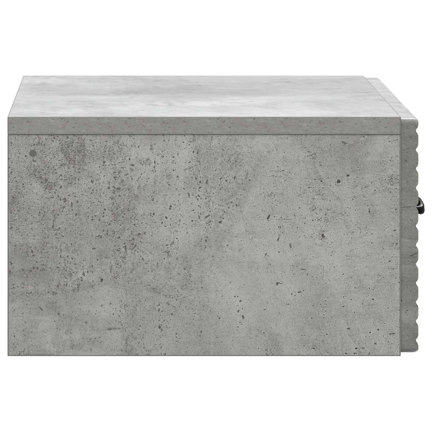 vidaXL Wall-Mounted Bedside Cabinet with Drawer 2 pcs Concrete Grey