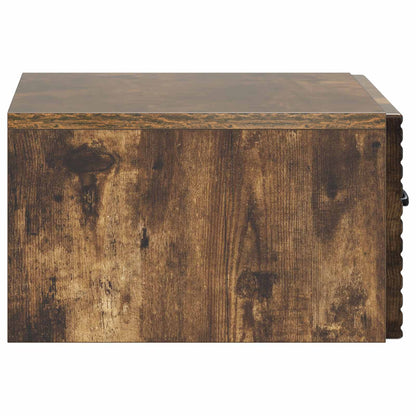 vidaXL Wall-Mounted Bedside Cabinet Smoked Oak 49 x 34.5 x 20 cm