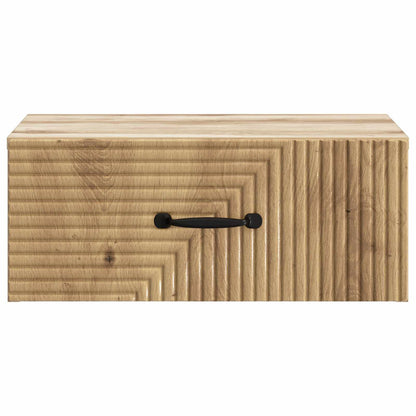 vidaXL Wall-Mounted Bedside Cabinet Artisan Oak 49 x 34.5 x 20 cm