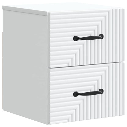vidaXL Wall-Mounted Bedside Cabinet White 34.5 x 33 x 40 cm