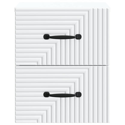 vidaXL Wall-Mounted Bedside Cabinet White 34.5 x 33 x 40 cm