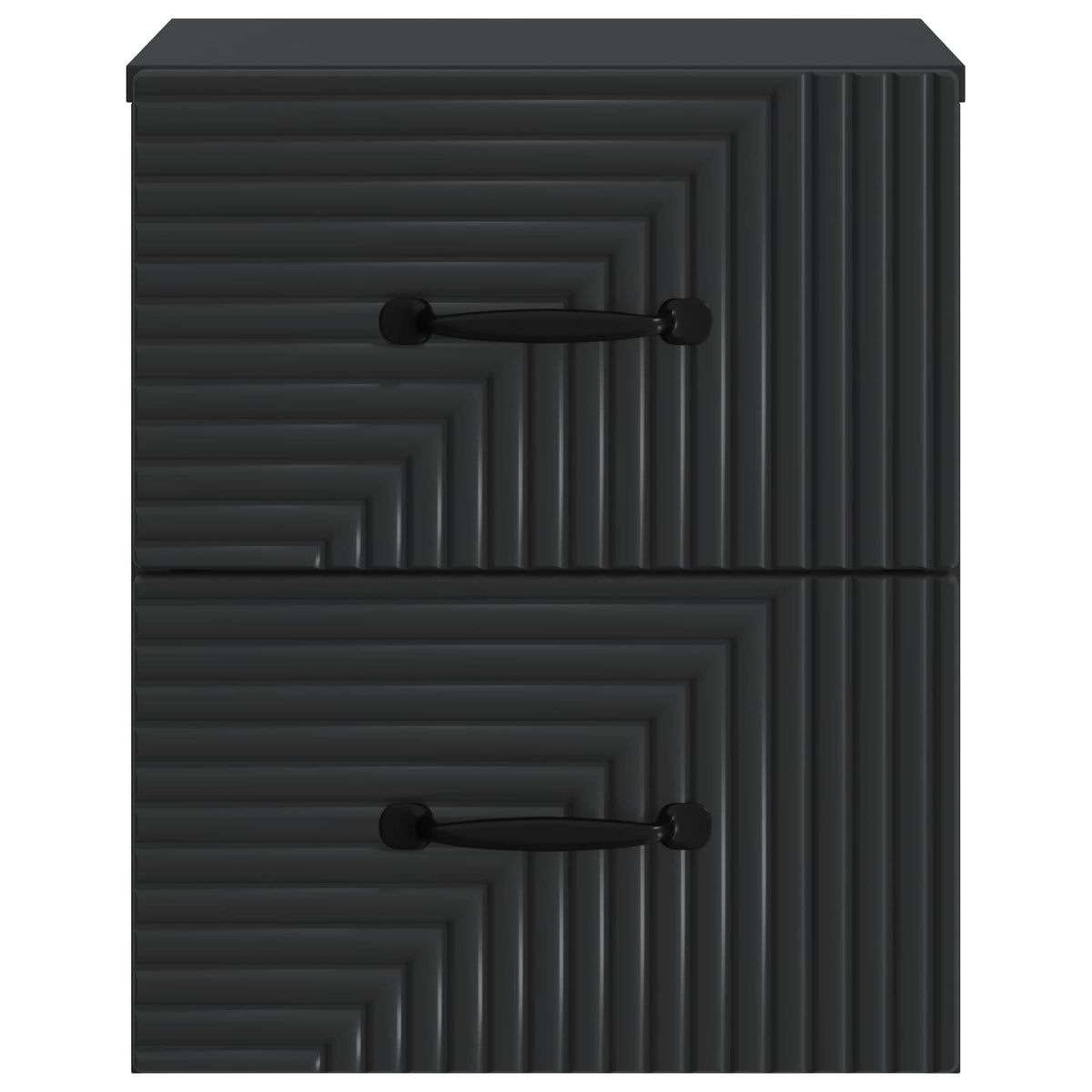 vidaXL Wall-Mounted Bedside Cabinet Black 34.5 x 33 x 40 cm
