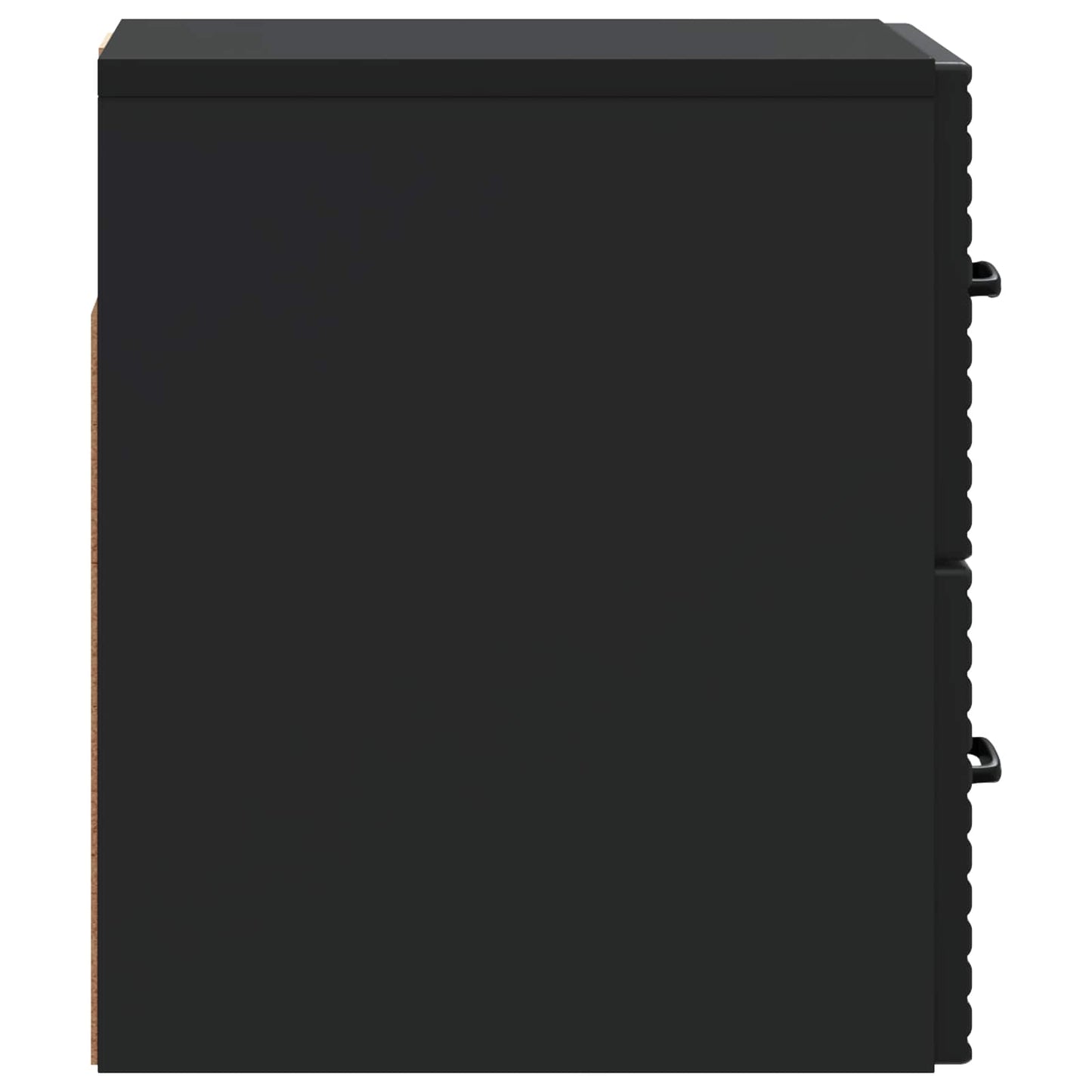 vidaXL Wall-Mounted Bedside Cabinet 2 pcs Black 34.5 x 33 x 40 cm