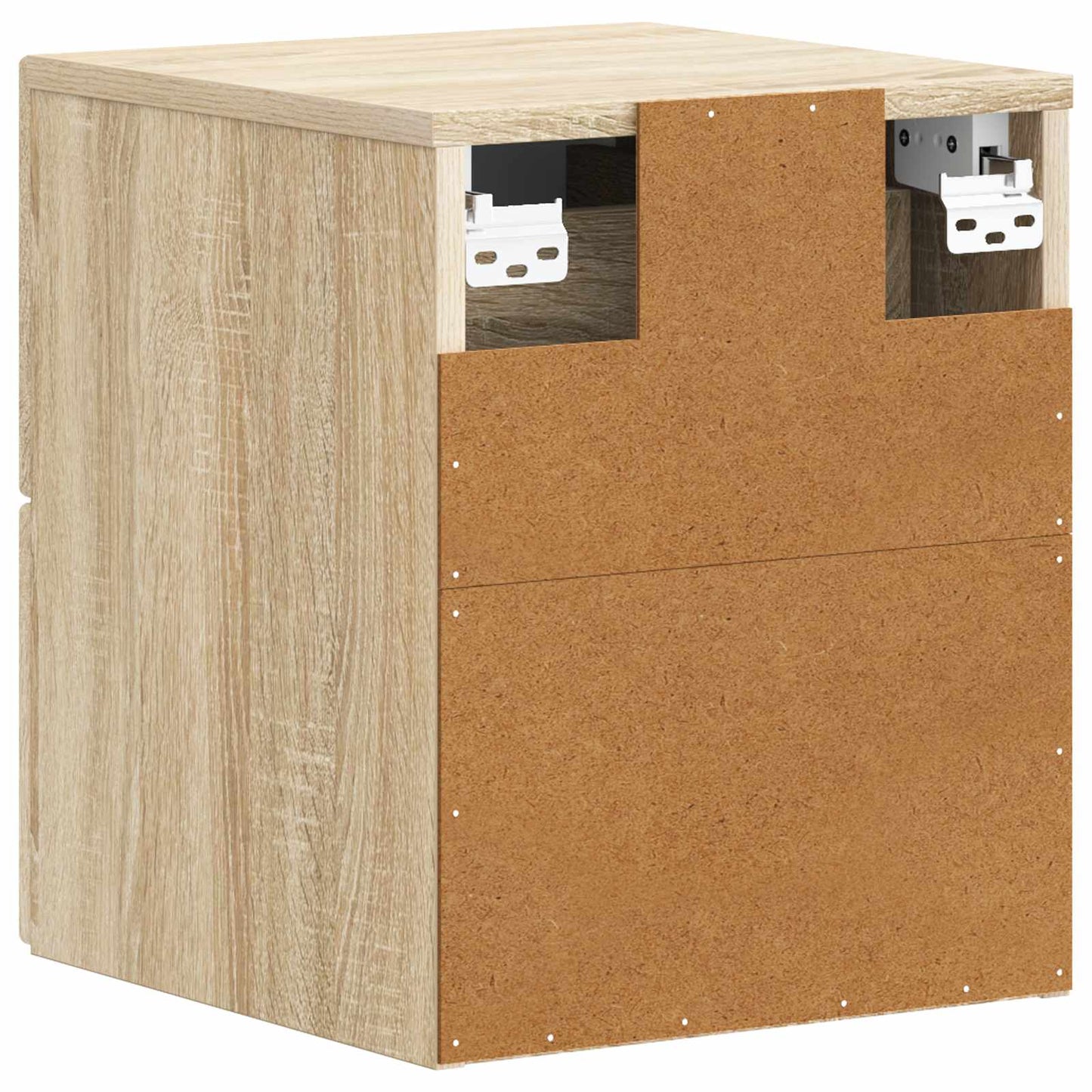 vidaXL Wall-Mounted Bedside Cabinet Sonoma Oak 34.5 x 33 x 40 cm