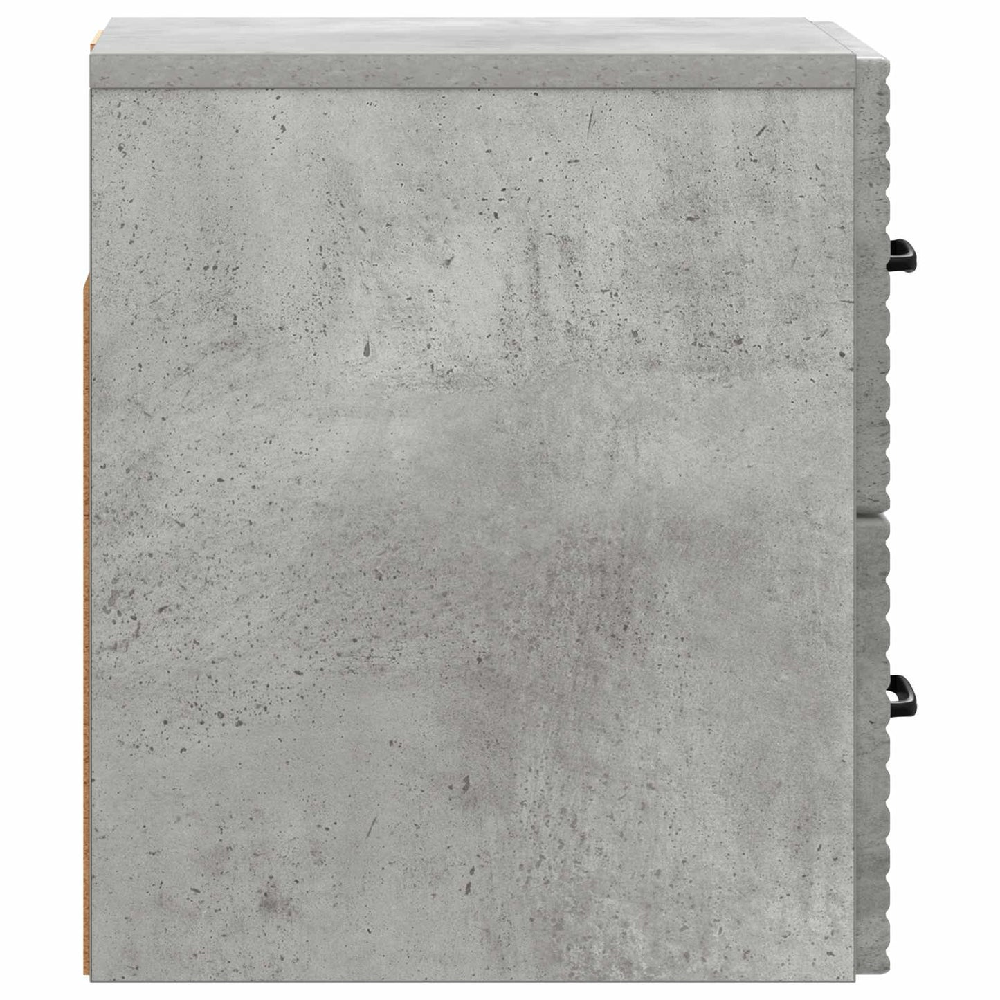 vidaXL Wall-Mounted Bedside Cabinet with Drawer 2 pcs Concrete Grey