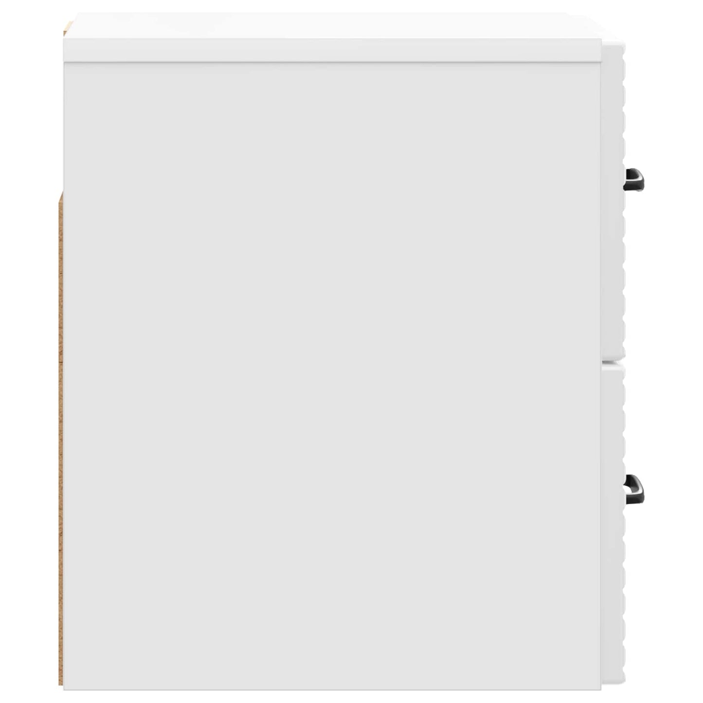 vidaXL Wall-Mounted Bedside Cabinet High Gloss White 34.5 x 33 x 40 cm