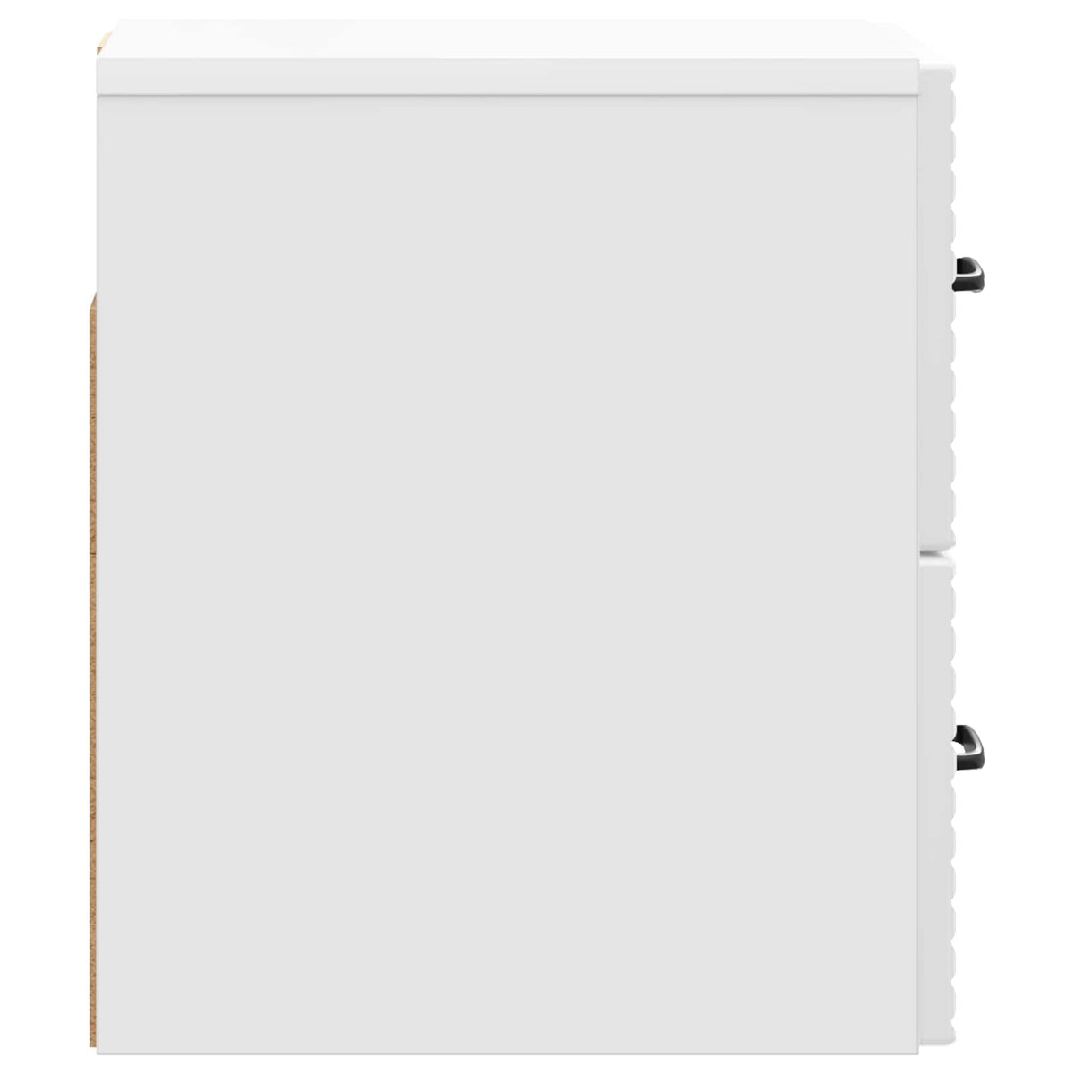 vidaXL Wall-Mounted Bedside Cabinet High Gloss White 34.5 x 33 x 40 cm