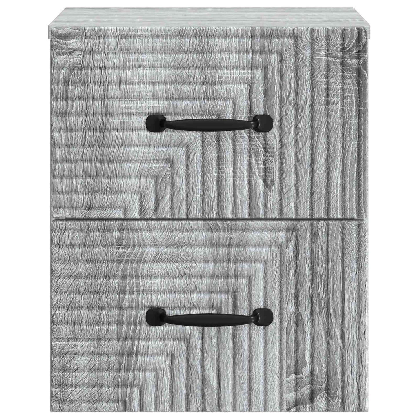 vidaXL Wall-Mounted Bedside Cabinet 2 pcs Grey Sonoma Engineered Wood