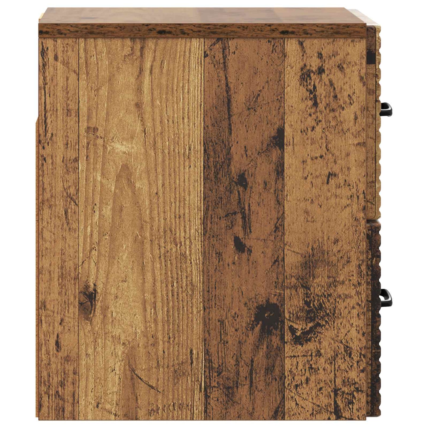 vidaXL Wall-Mounted Bedside Cabinet 2 pcs Old Wood 34.5 x 33 x 40 cm