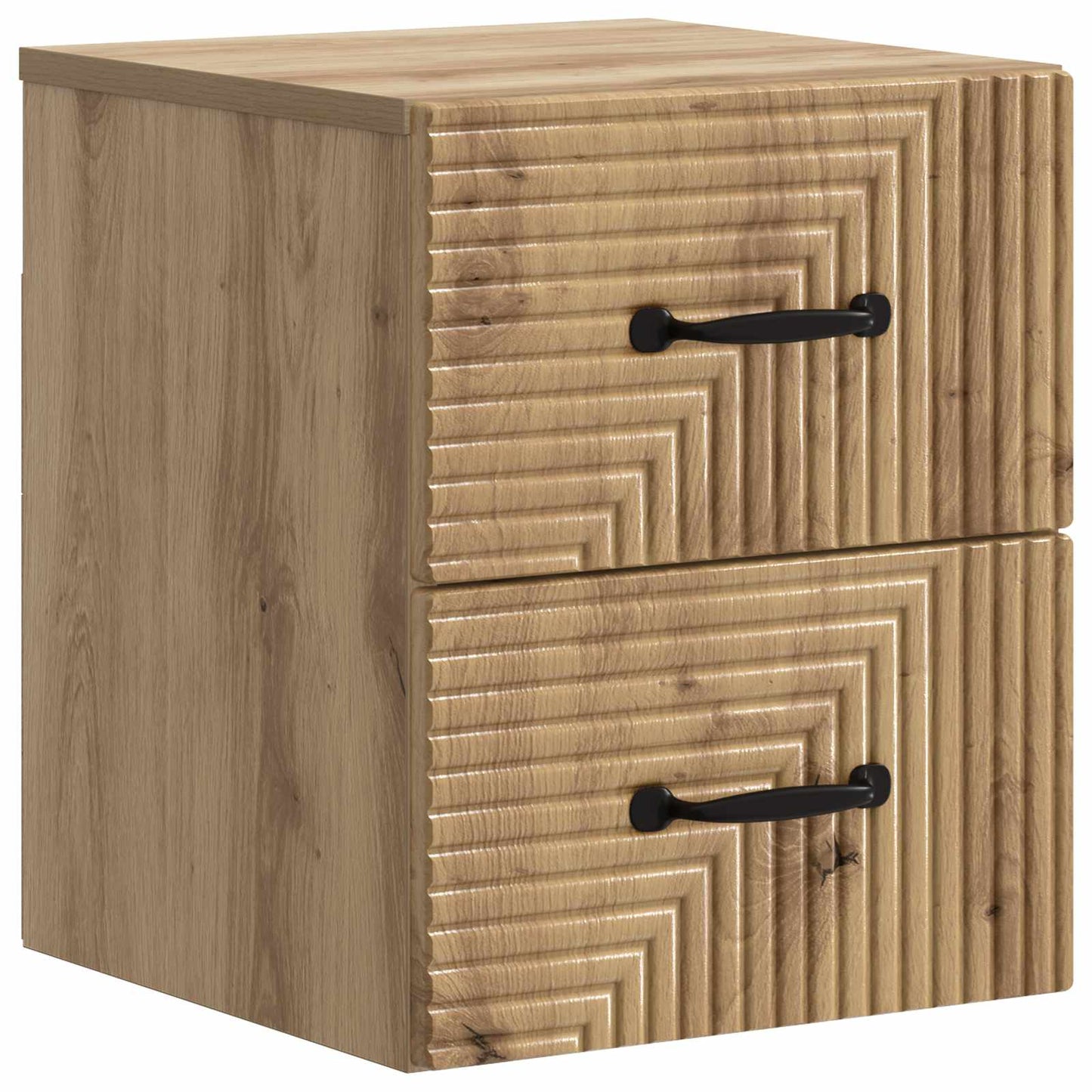 vidaXL Wall-Mounted Bedside Cabinet 2 pcs Artisan Oak