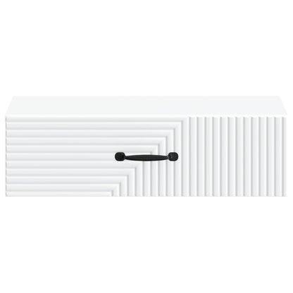 vidaXL Wall-Mounted Side Table White 59 x 34.5 x 17 cm Engineered Wood