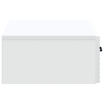 vidaXL Wall-Mounted Side Table White 59 x 34.5 x 17 cm Engineered Wood