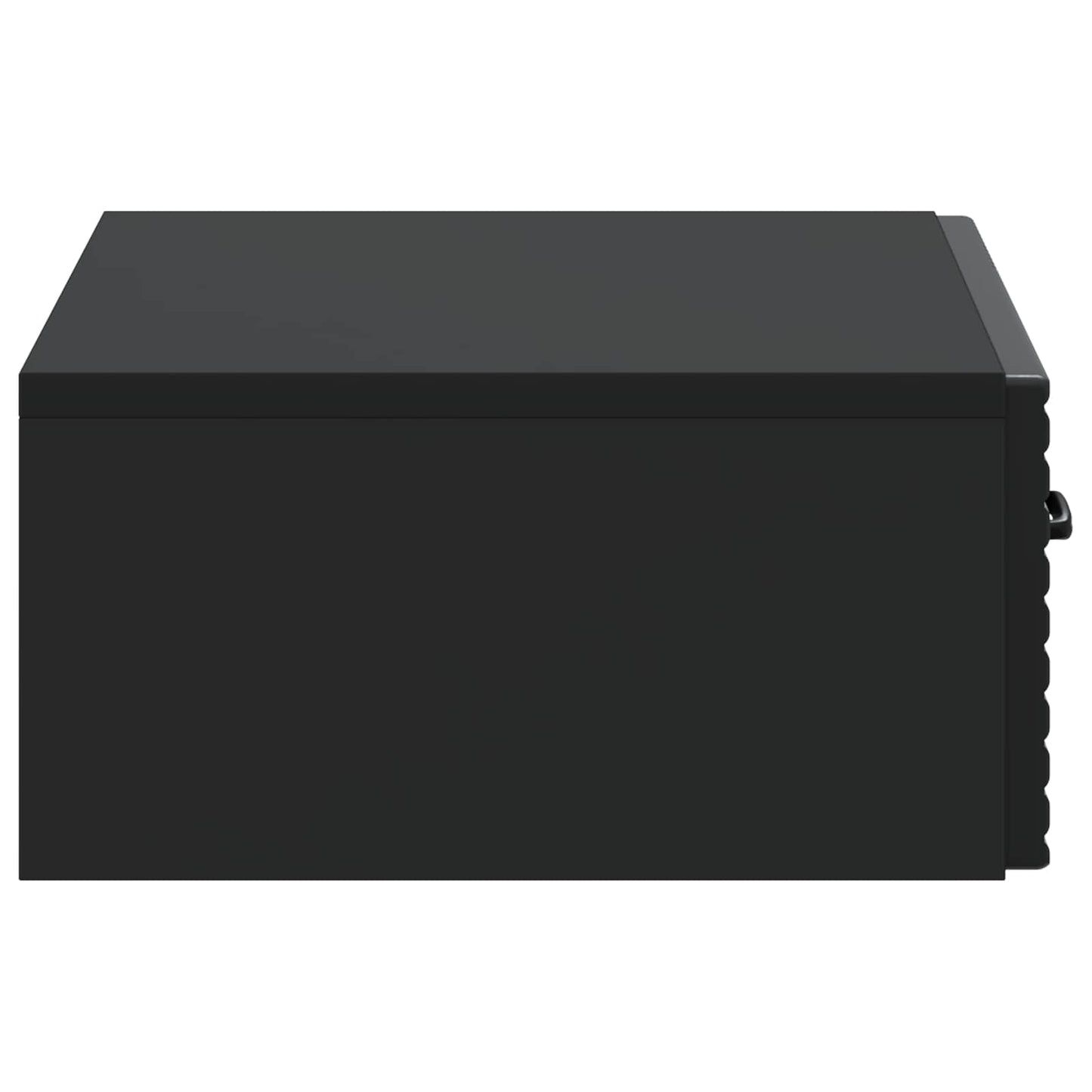 vidaXL Wall-Mounted Side Table Black 59 x 34.5 x 17 cm Engineered Wood
