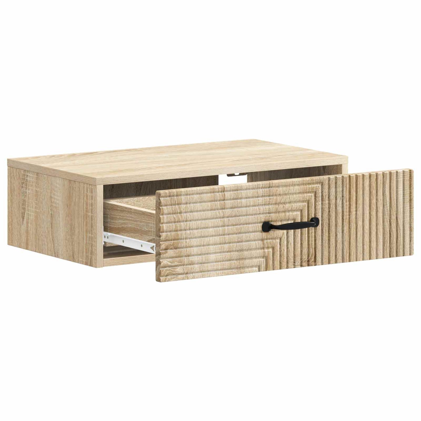 vidaXL Wall-Mounted Side Table Sonoma Oak 59 x 34.5 x 17 cm