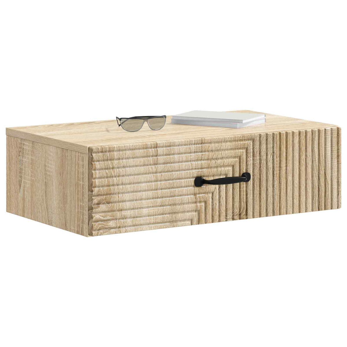 vidaXL Wall-Mounted Side Table 59 x 34.5 x 17 cm Engineered Wood