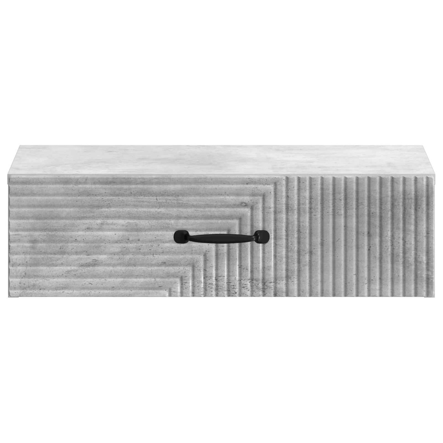 vidaXL Wall-Mounted Side Table Concrete Grey 59 x 34.5 x 17 cm