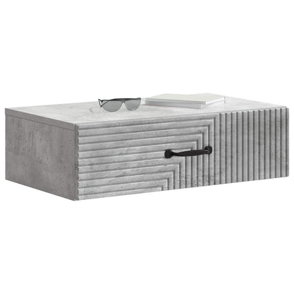 vidaXL Wall-Mounted Side Table Concrete Grey 59 x 34.5 x 17 cm
