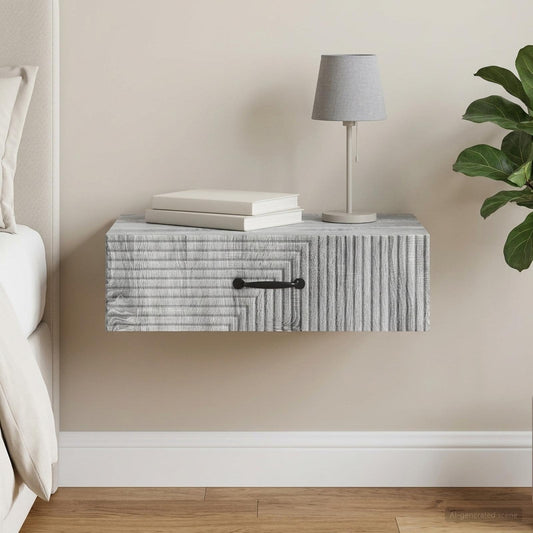 vidaXL Wall-Mounted Side Table 59 x 34.5 x 17 cm Engineered Wood