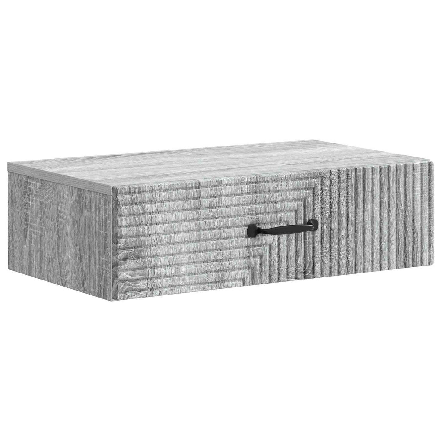 vidaXL Wall-Mounted Side Table Grey Sonoma 59 x 34.5 x 17 cm