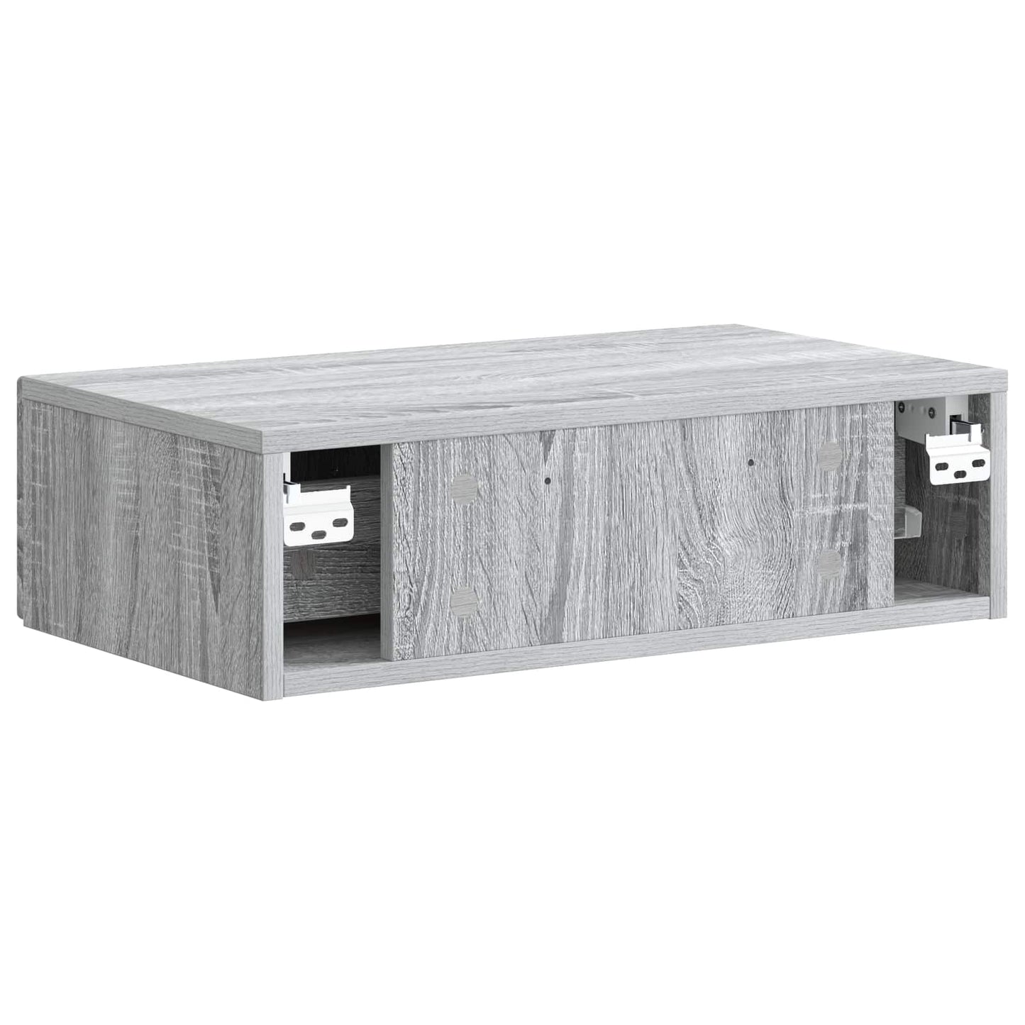 vidaXL Wall-Mounted Side Table Grey Sonoma 59 x 34.5 x 17 cm