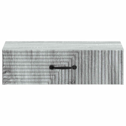 vidaXL Wall-Mounted Side Table Grey Sonoma 59 x 34.5 x 17 cm